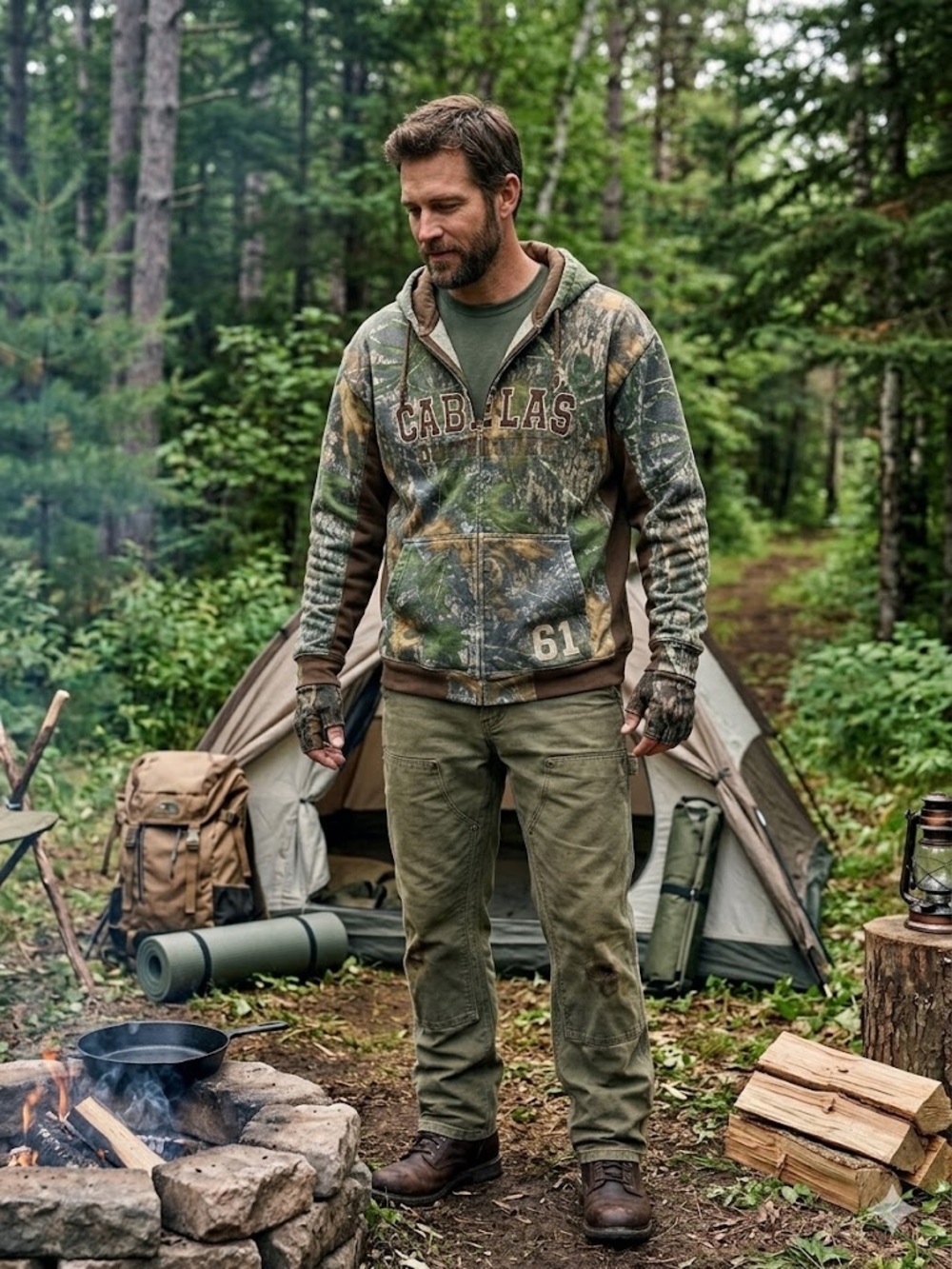 Cabela's Camo Full-Zip Hoodie